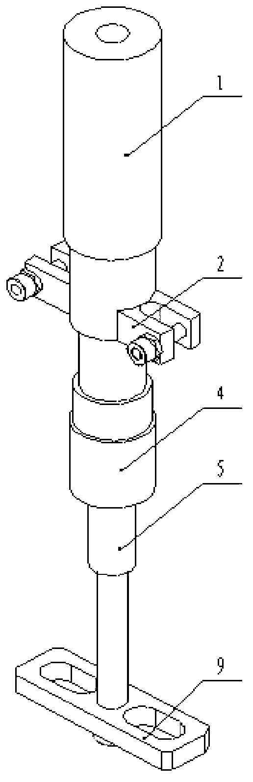 Two-finger four-pin automatic picking and placing device for plug seedling transplanting