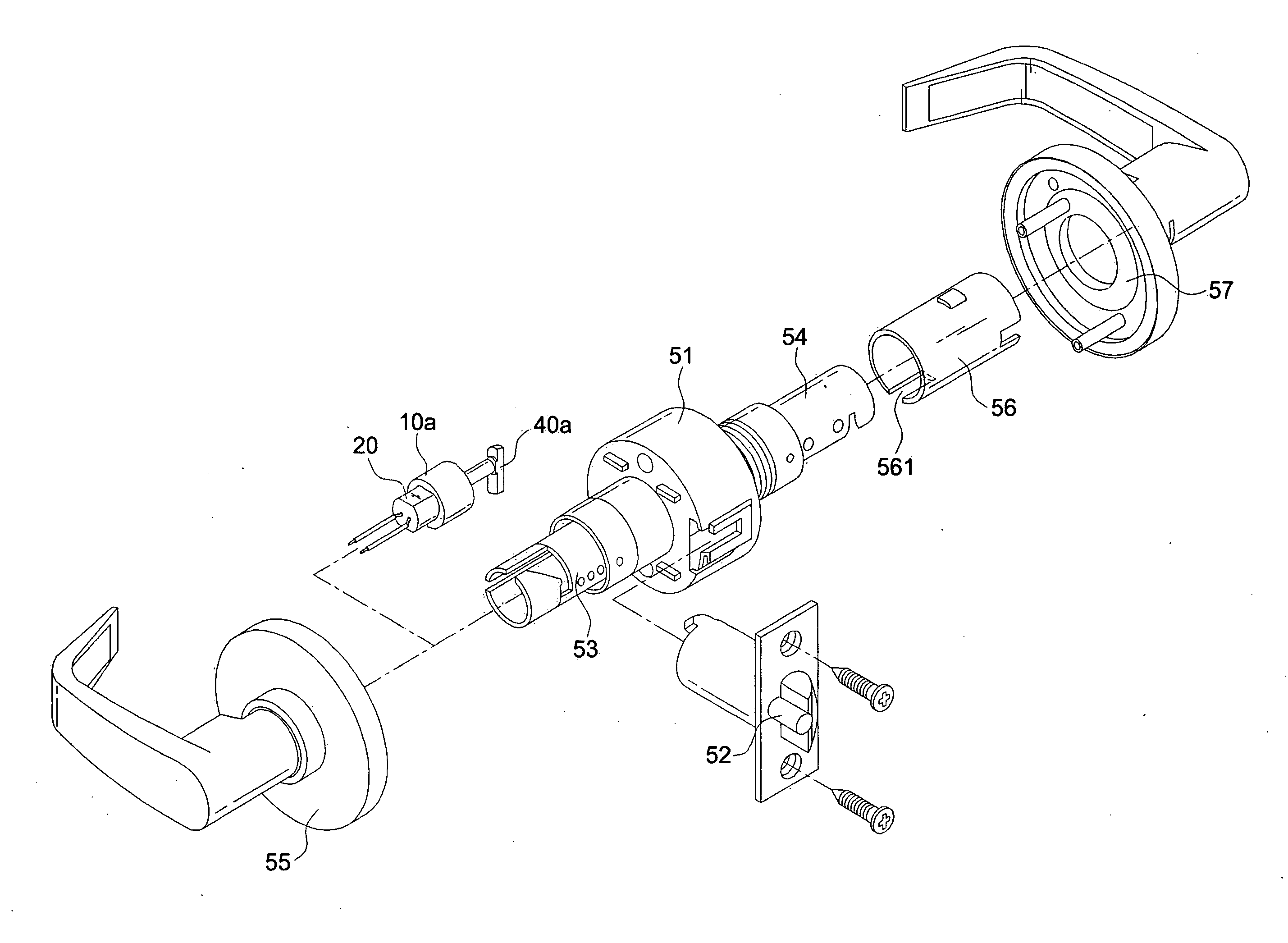 Driving device for an electric lock latch