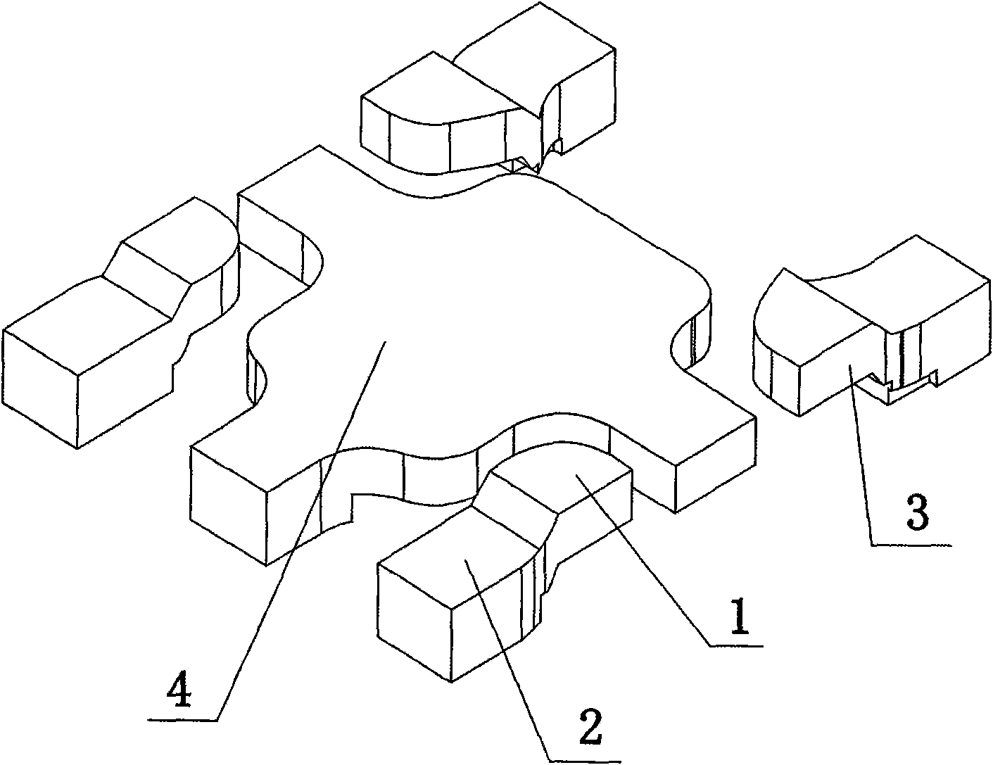 Mini-size package lead frame structure and processing method thereof