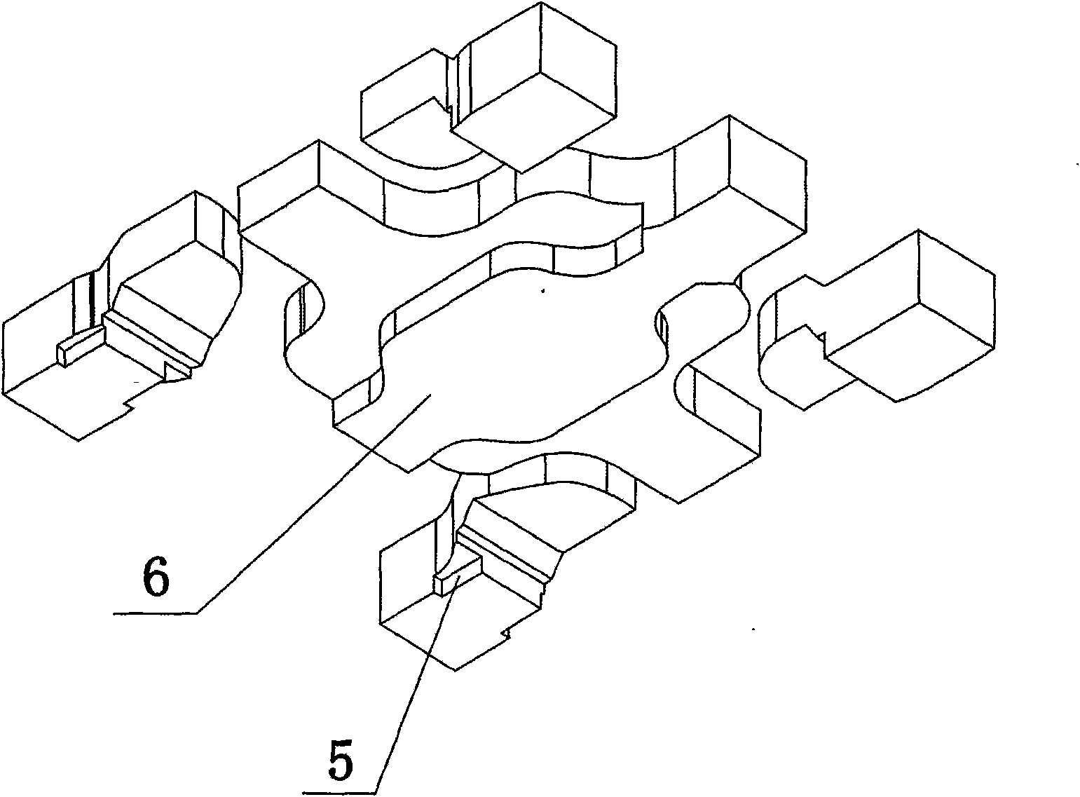 Mini-size package lead frame structure and processing method thereof