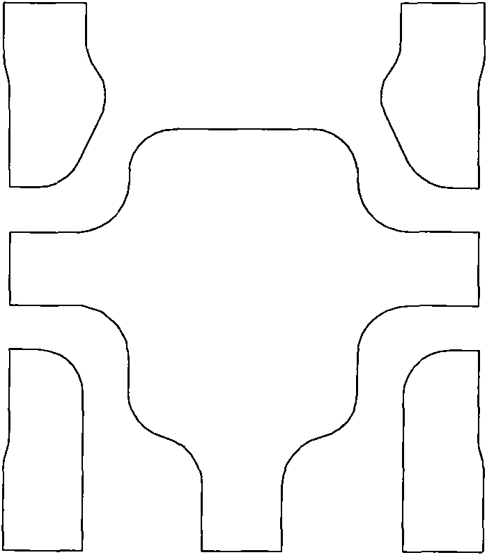 Mini-size package lead frame structure and processing method thereof