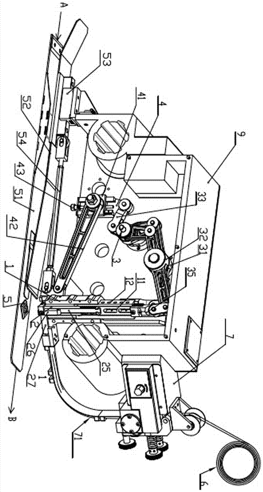 Nail head device and box nailer for corrugated cardboard stapling