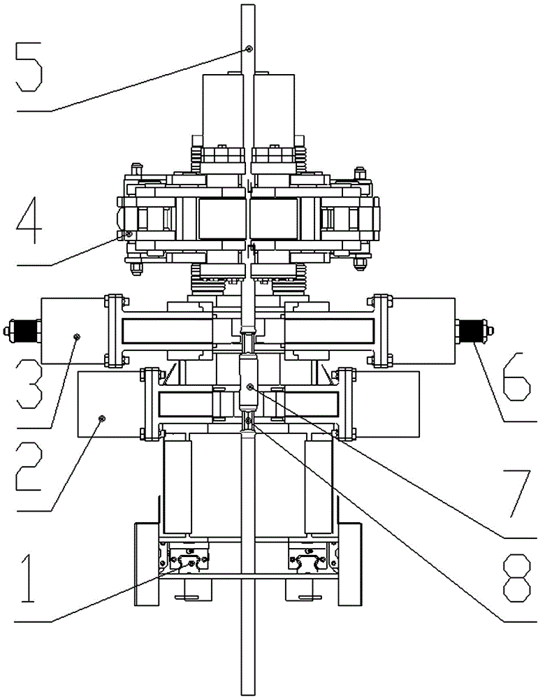 Floating type automatic sucker rod screwing on and off device