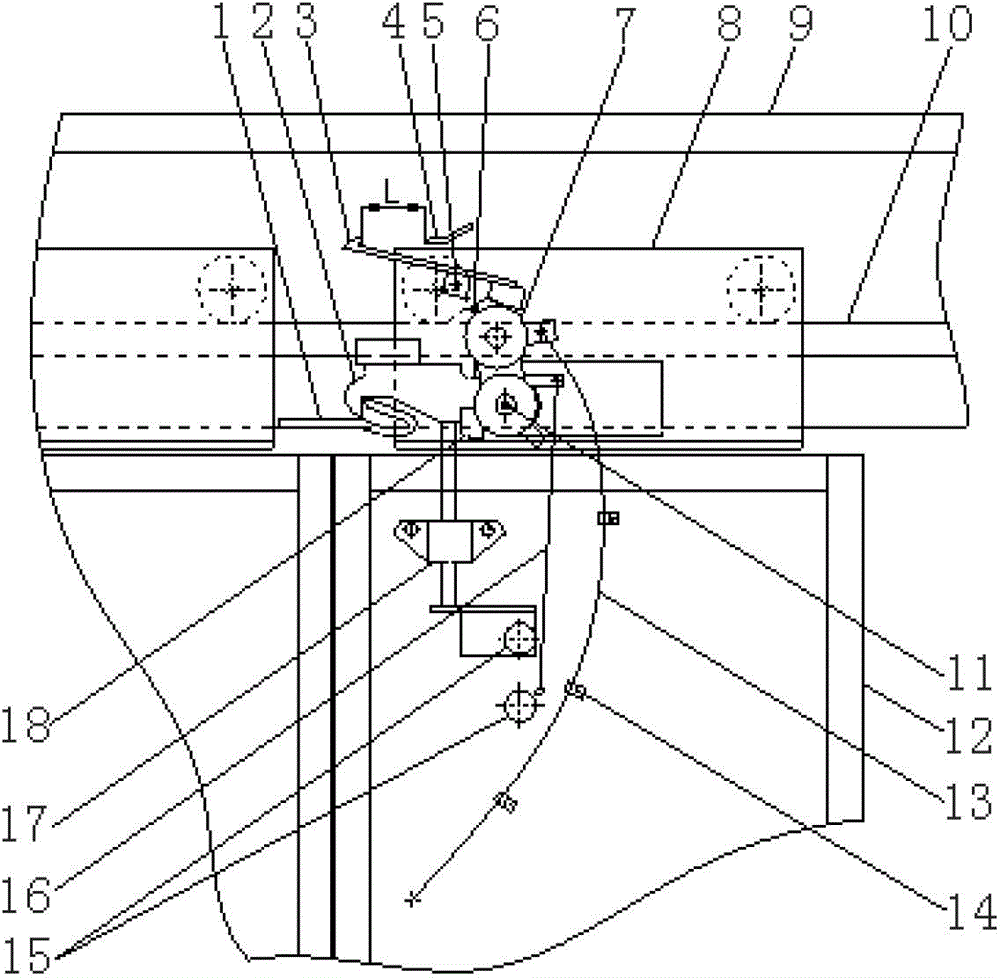 Elevator landing door device