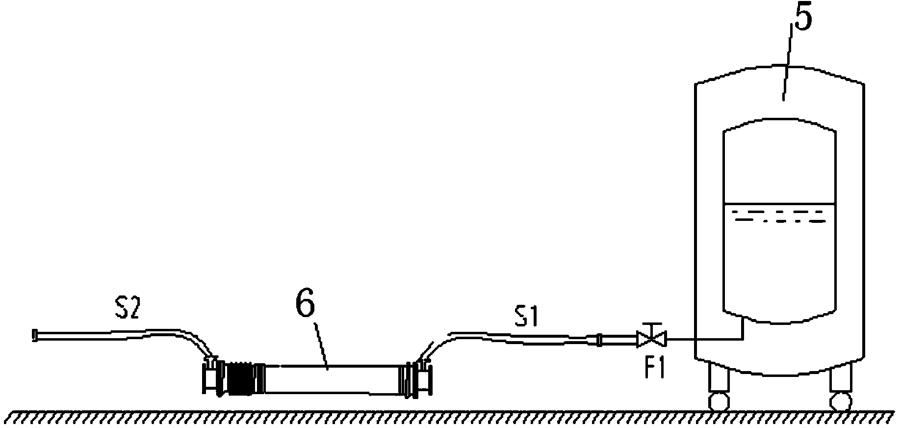 Low-temperature pipeline high-pressure burst testing device