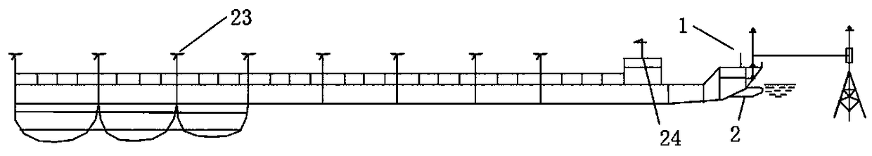 A single-point mooring, energy self-sufficient, deep-sea anti-wind and wave farming device