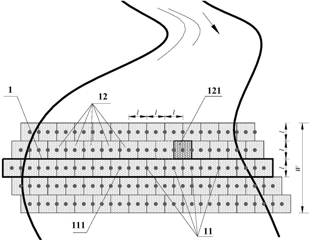 Debris flow gabion prevention structure and design method thereof