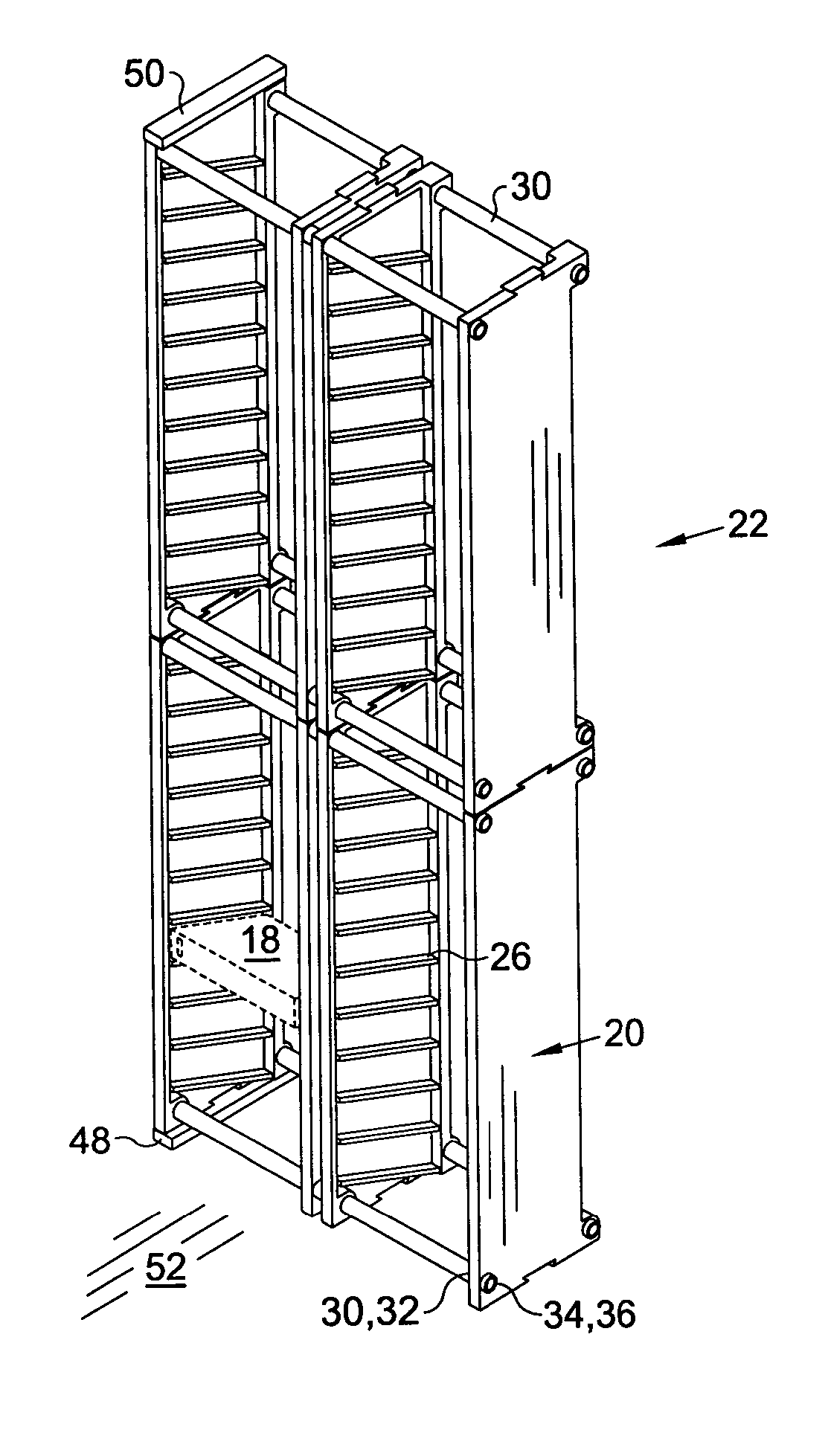 Modular mini digital video cassette rack