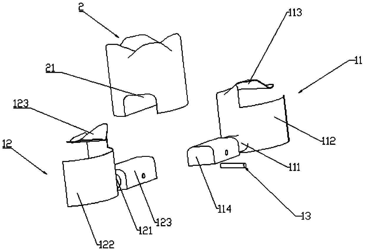 Fixed prosthesis for partially missing teeth and manufacturing method of fixed prosthesis