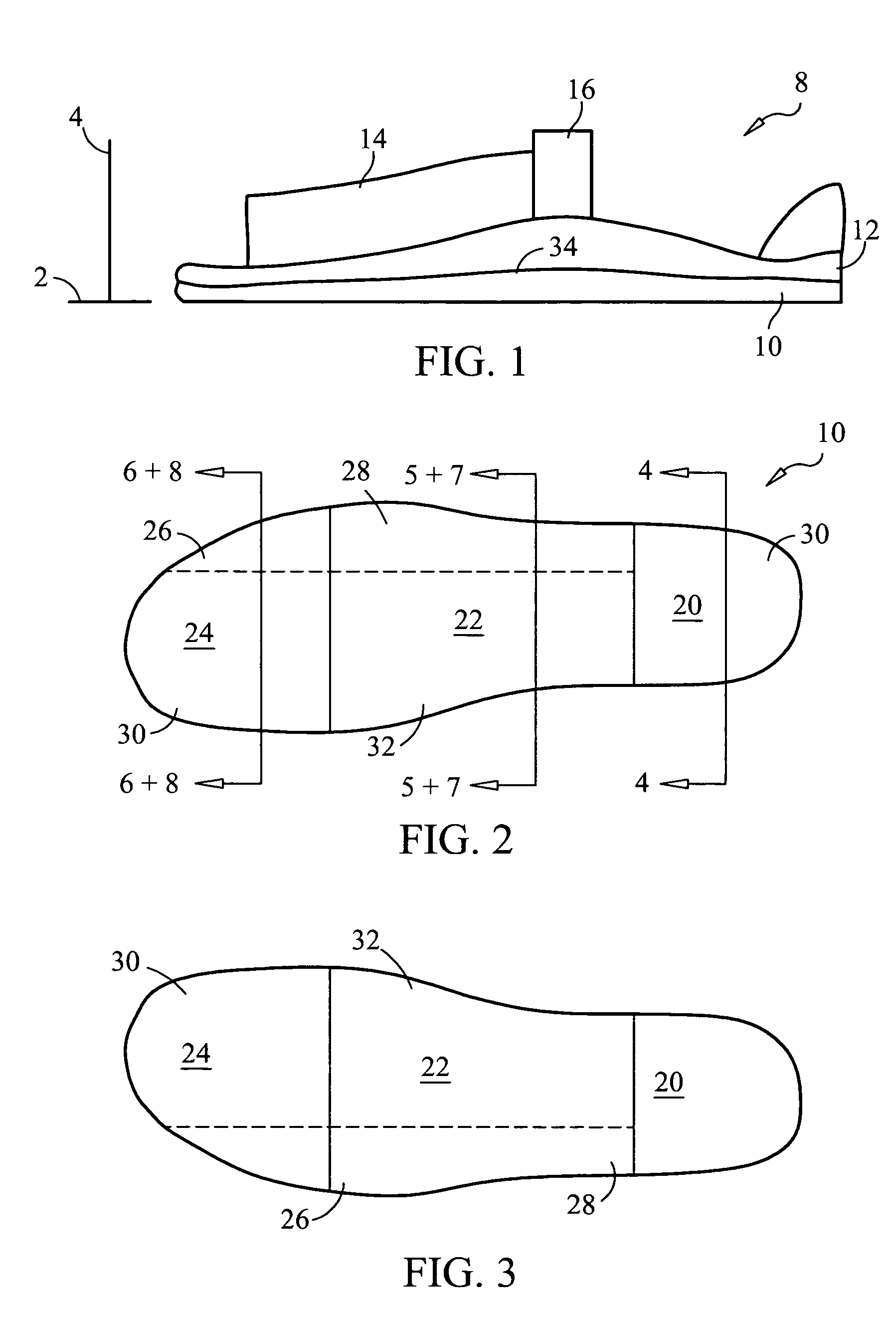 Flexible footwear sole