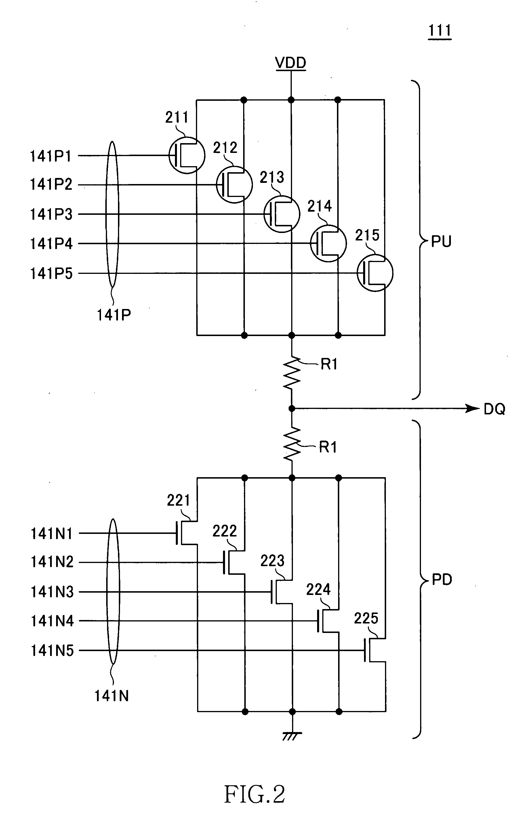 Output circuit of semiconductor device