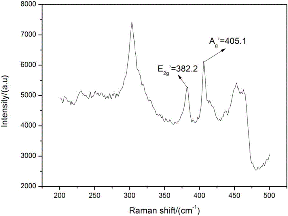 Method for reducing preparation of graphene-like molybdenum disulfide from protein substance