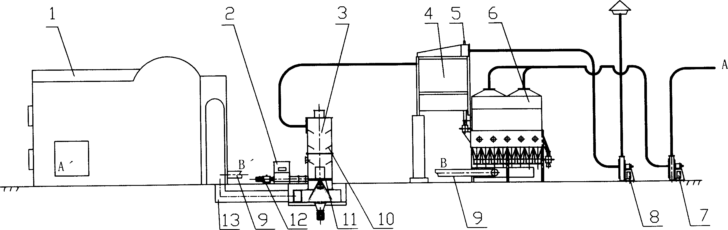 Drying method of high moisture material and dryer set thereof