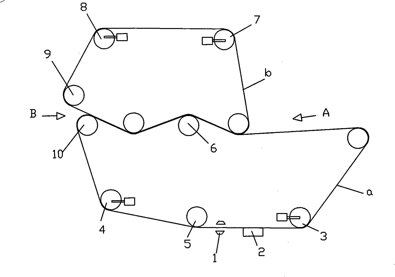 Method for cleaning and regenerating filter belt