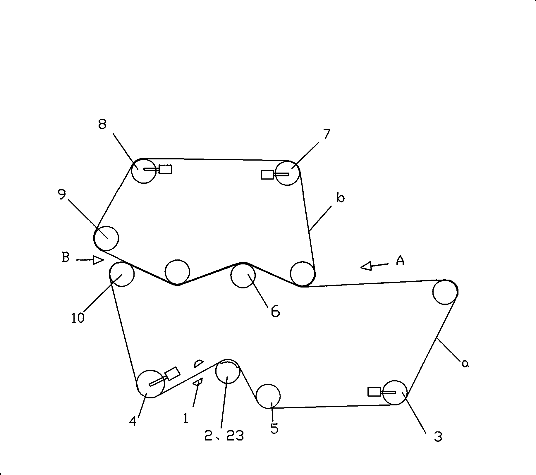 Method for cleaning and regenerating filter belt