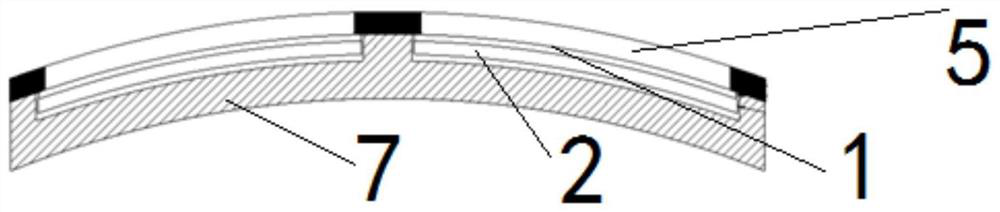 Vehicle-mounted bent C-shaped screen fitting method