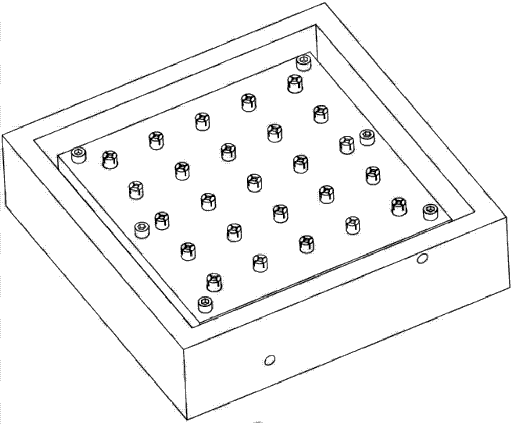 Clamping cooling device used for steel plate part laser quenching machining