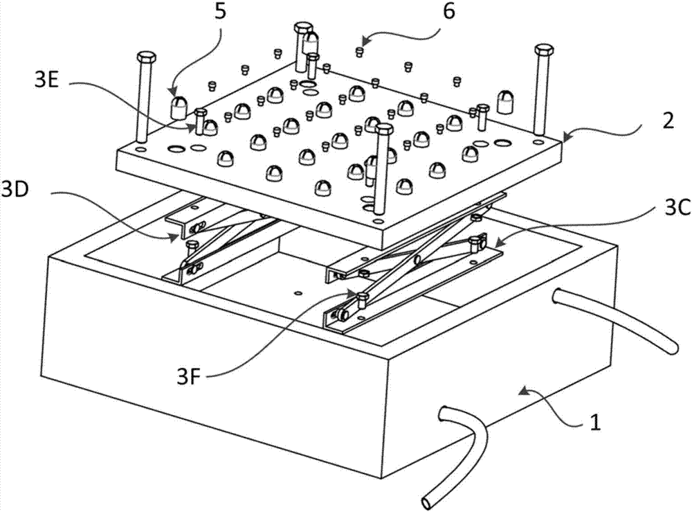 Clamping cooling device used for steel plate part laser quenching machining