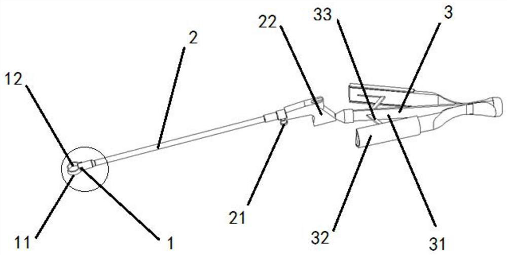 Rotary type transnasal aneurysm clamp