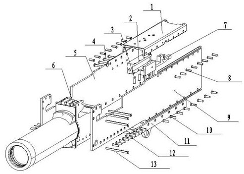 Assembly method of combined cartridge receiver