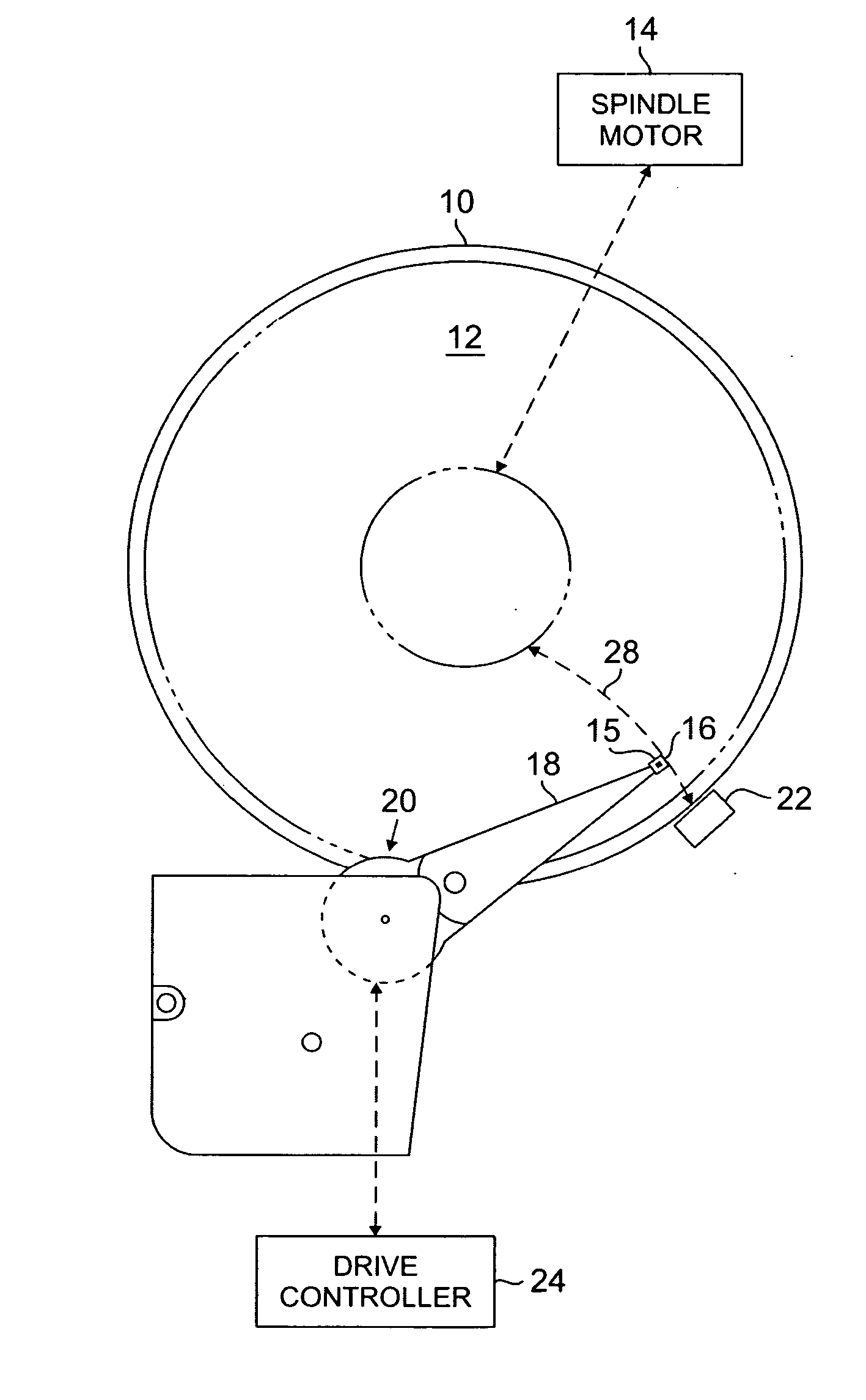 Low cost emergency disk drive head retract architecture