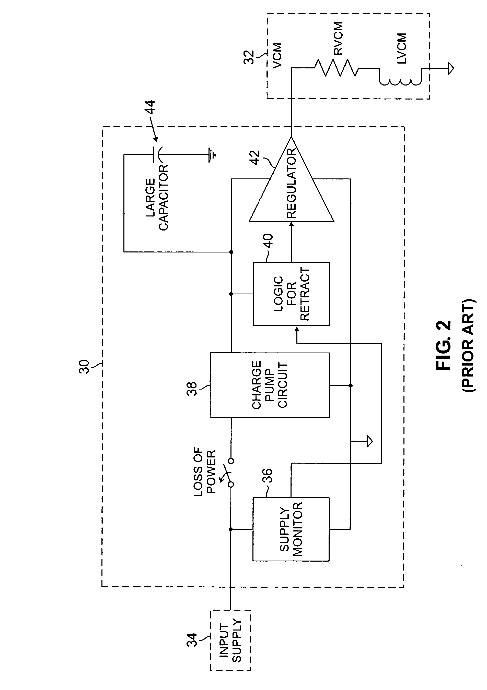 Low cost emergency disk drive head retract architecture