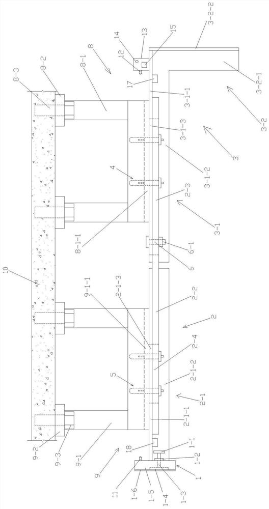 Pipeline support frame fixing device and method