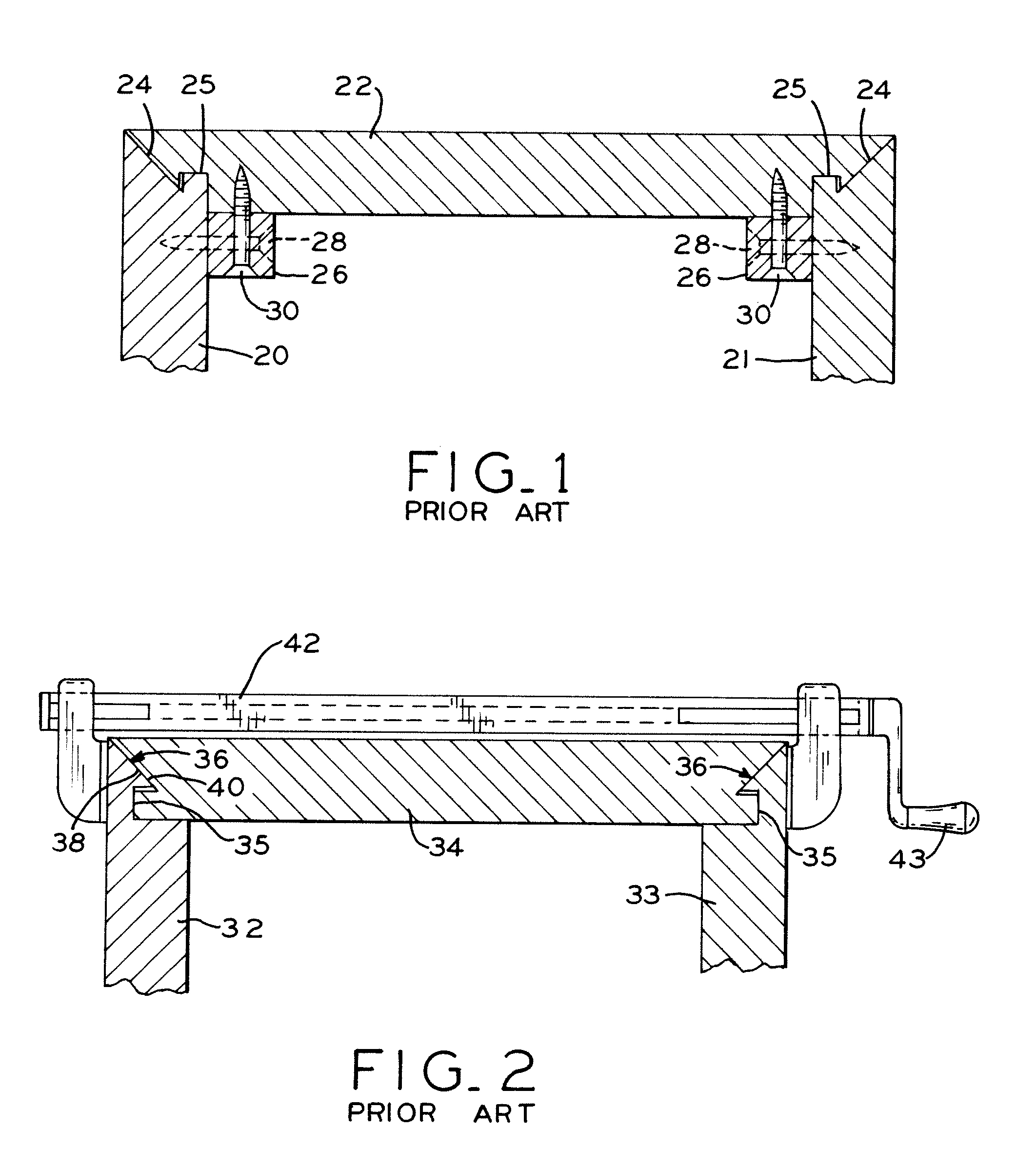 Article of furniture with lock miter joints