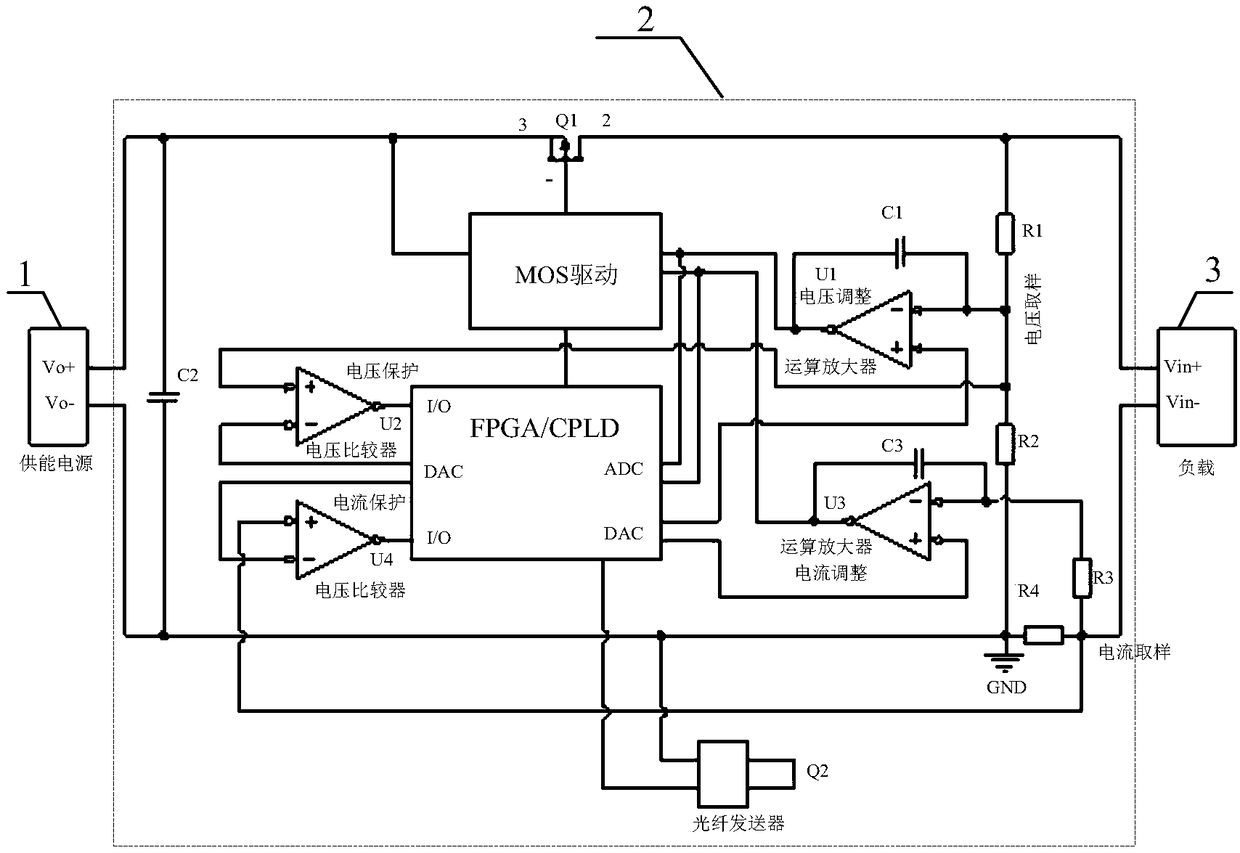 Energy supply protection circuit