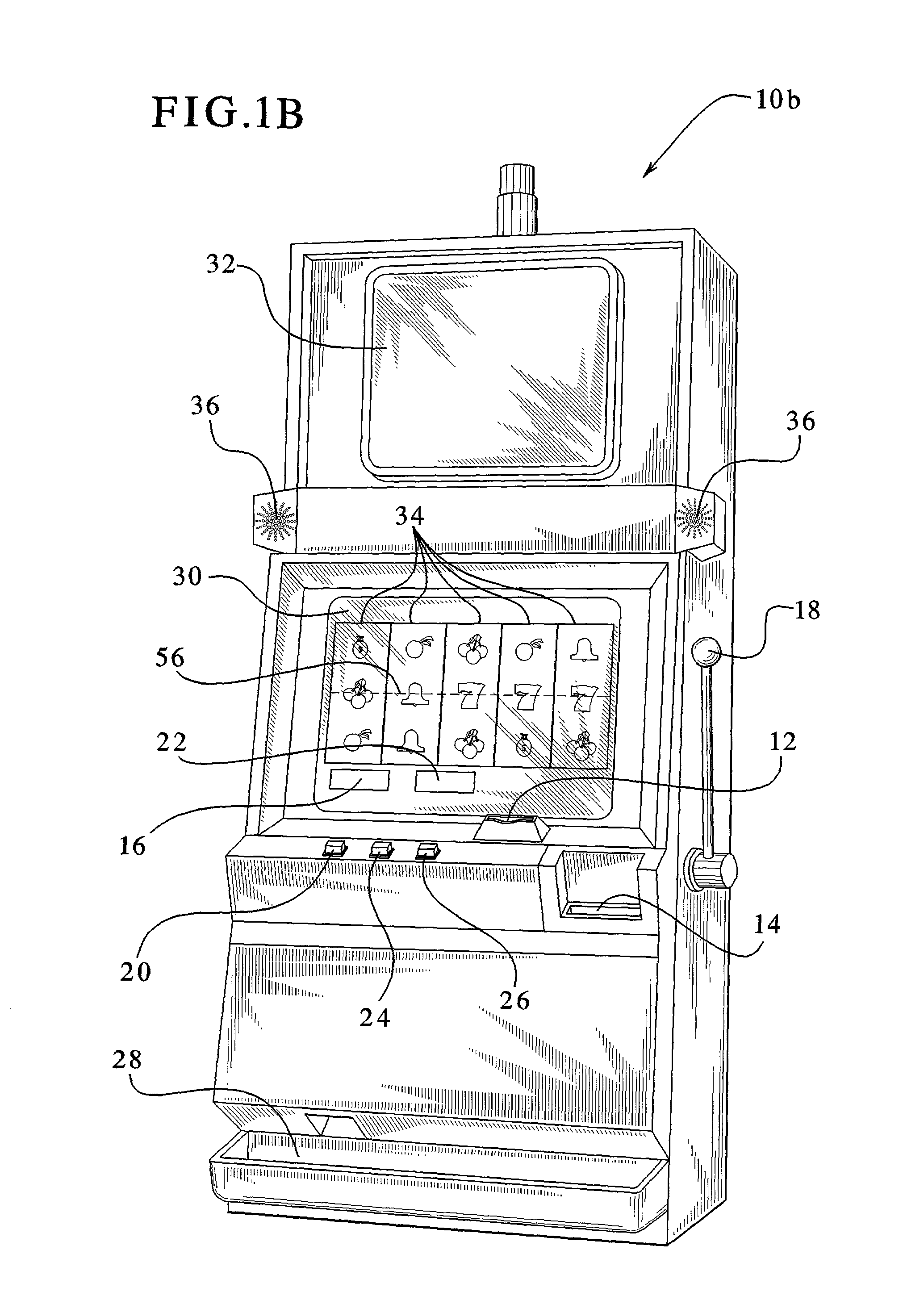 Gaming device having different sets of primary and secondary reel symbols