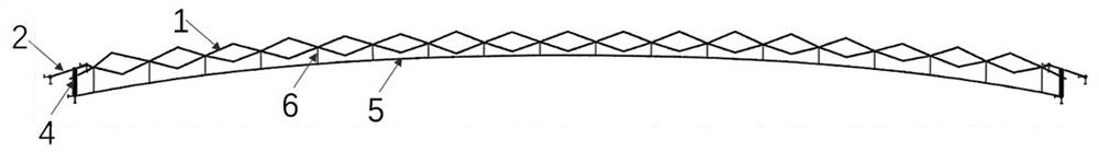 Double-layer three-way large-opening flexible cable net space structure system