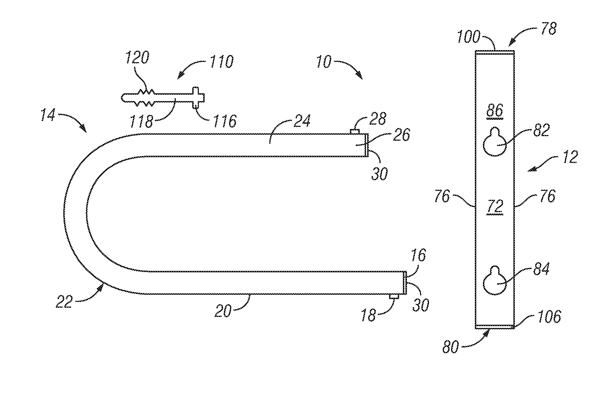 Tamper resistant bicycle lock