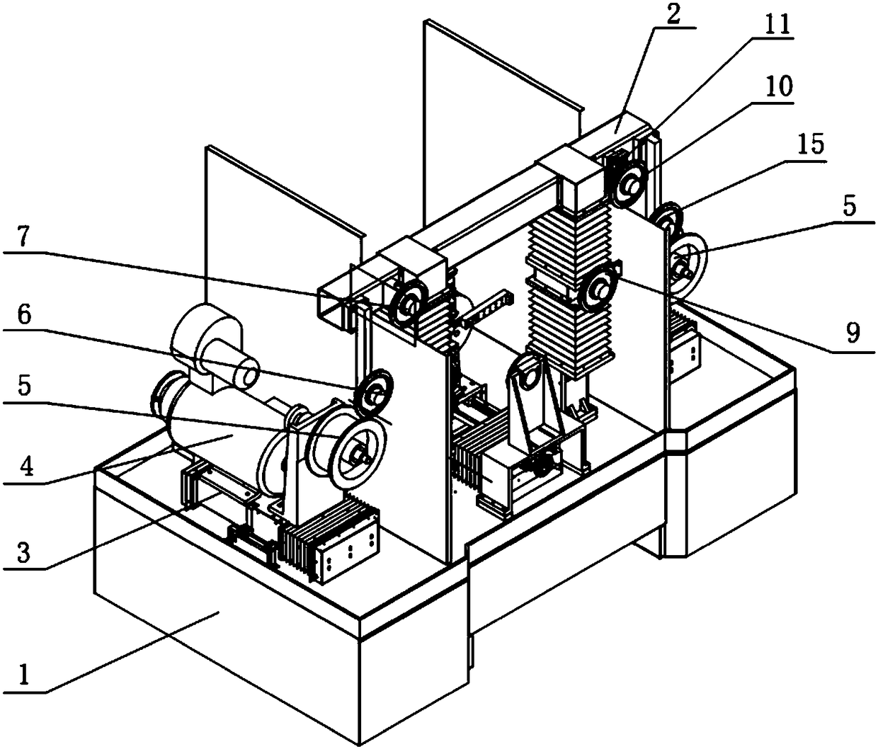 Diamond wire cutting machine