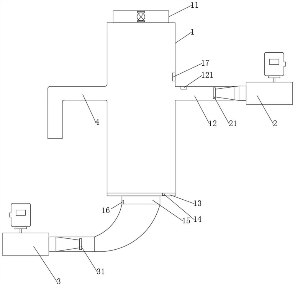 Air volume control device, system and method of cut tobacco winnowing machine