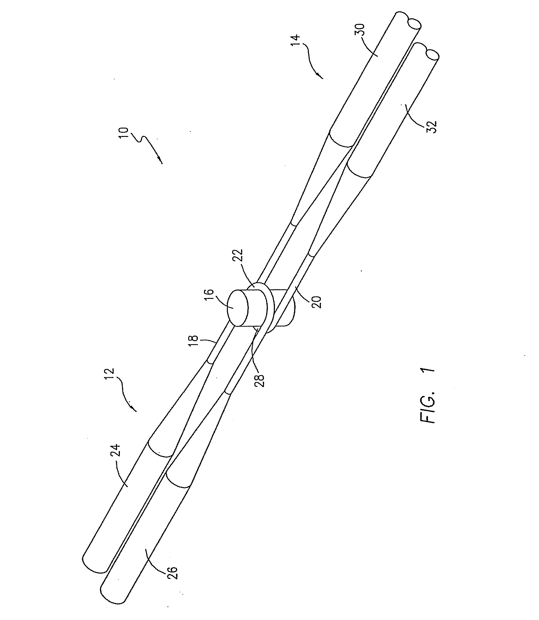 Four-port optical filter fabricated from tapered optical fiber