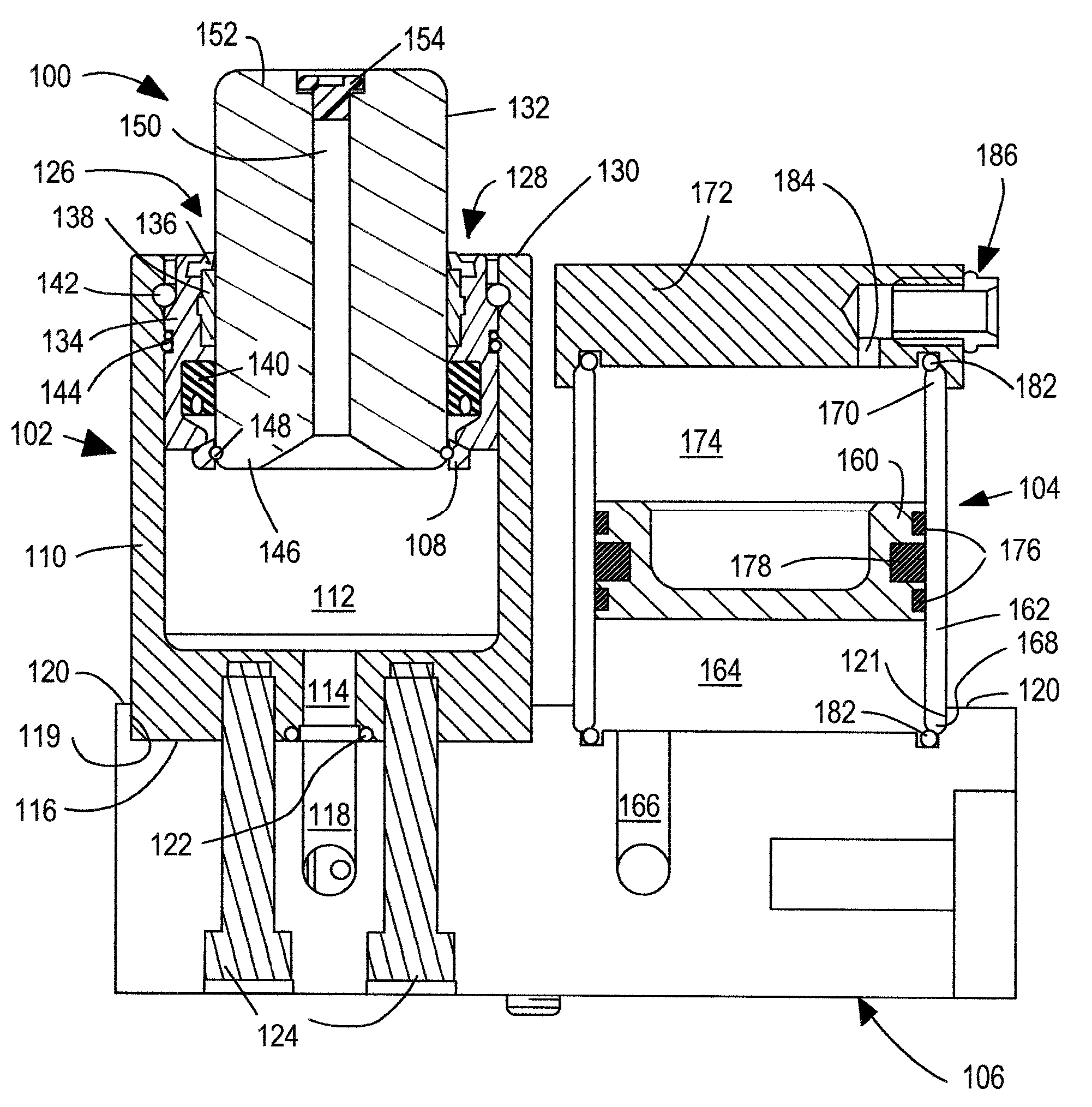 Press-driven tool actuation system