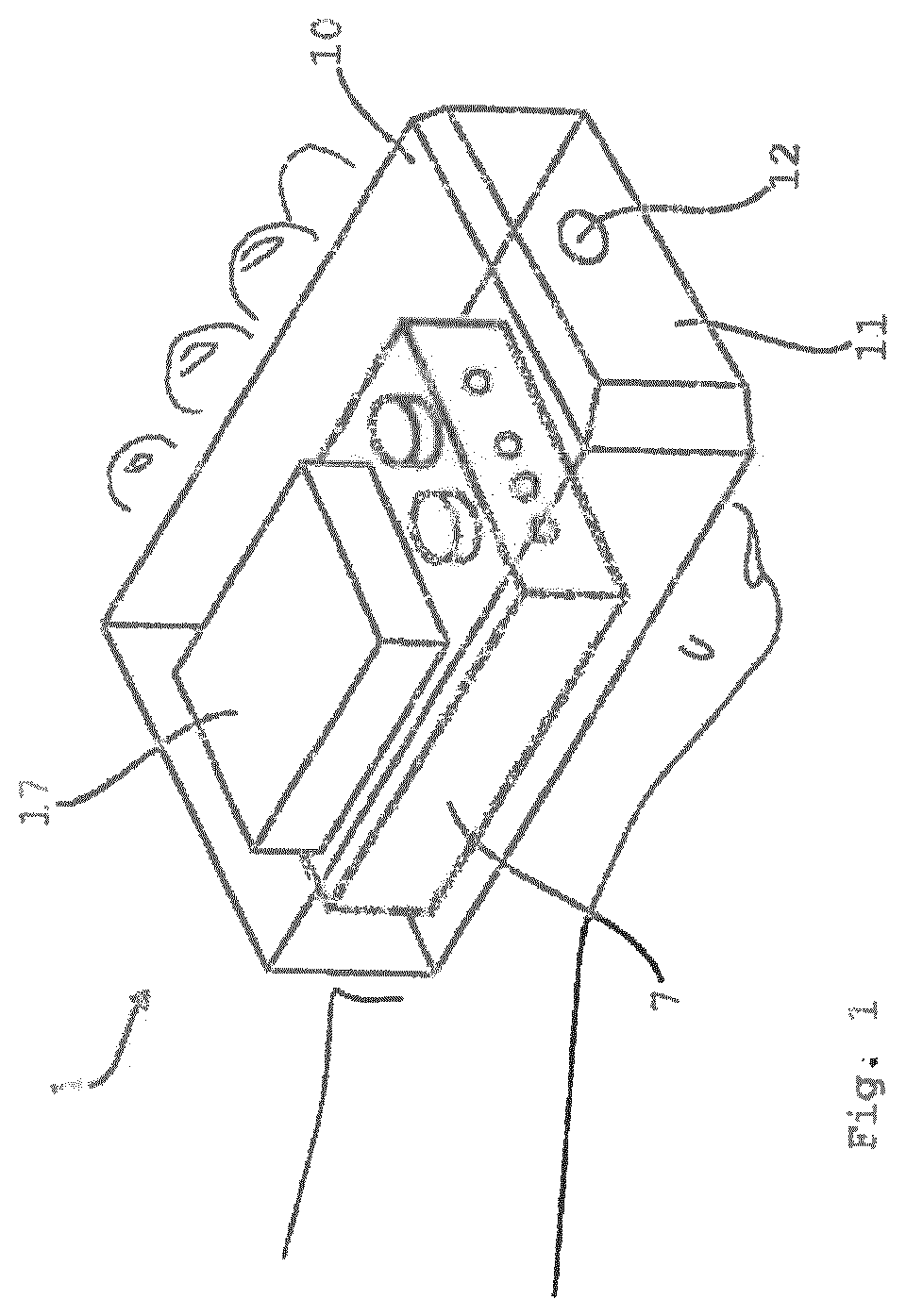 Portable gas analysis device with compact measurement device