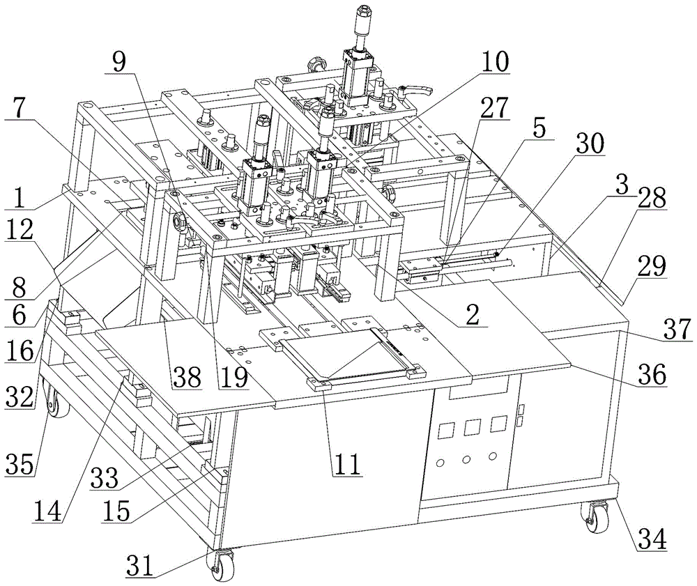 Classification card automatic hot-pressed edge folding and punching process and production equipment thereof