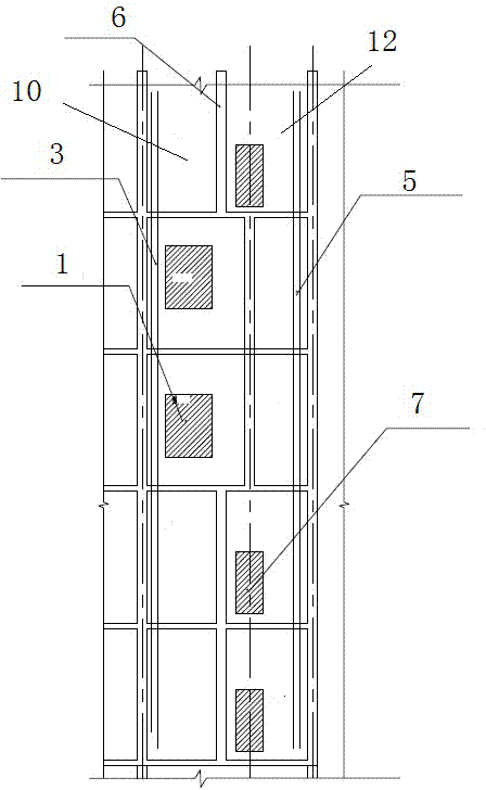 Strong/weak electricity well of high-rise residence