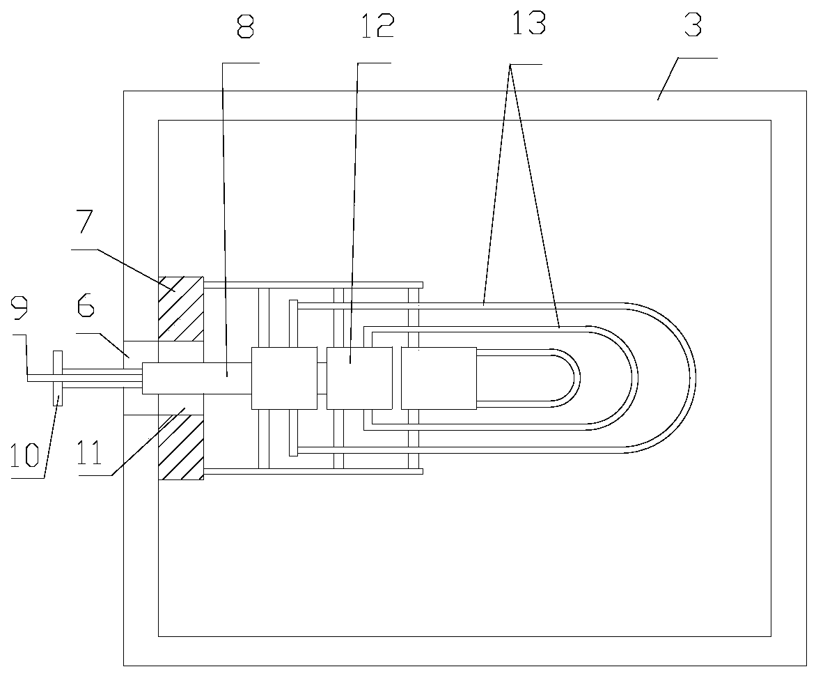 A heating device with convenient temperature adjustment