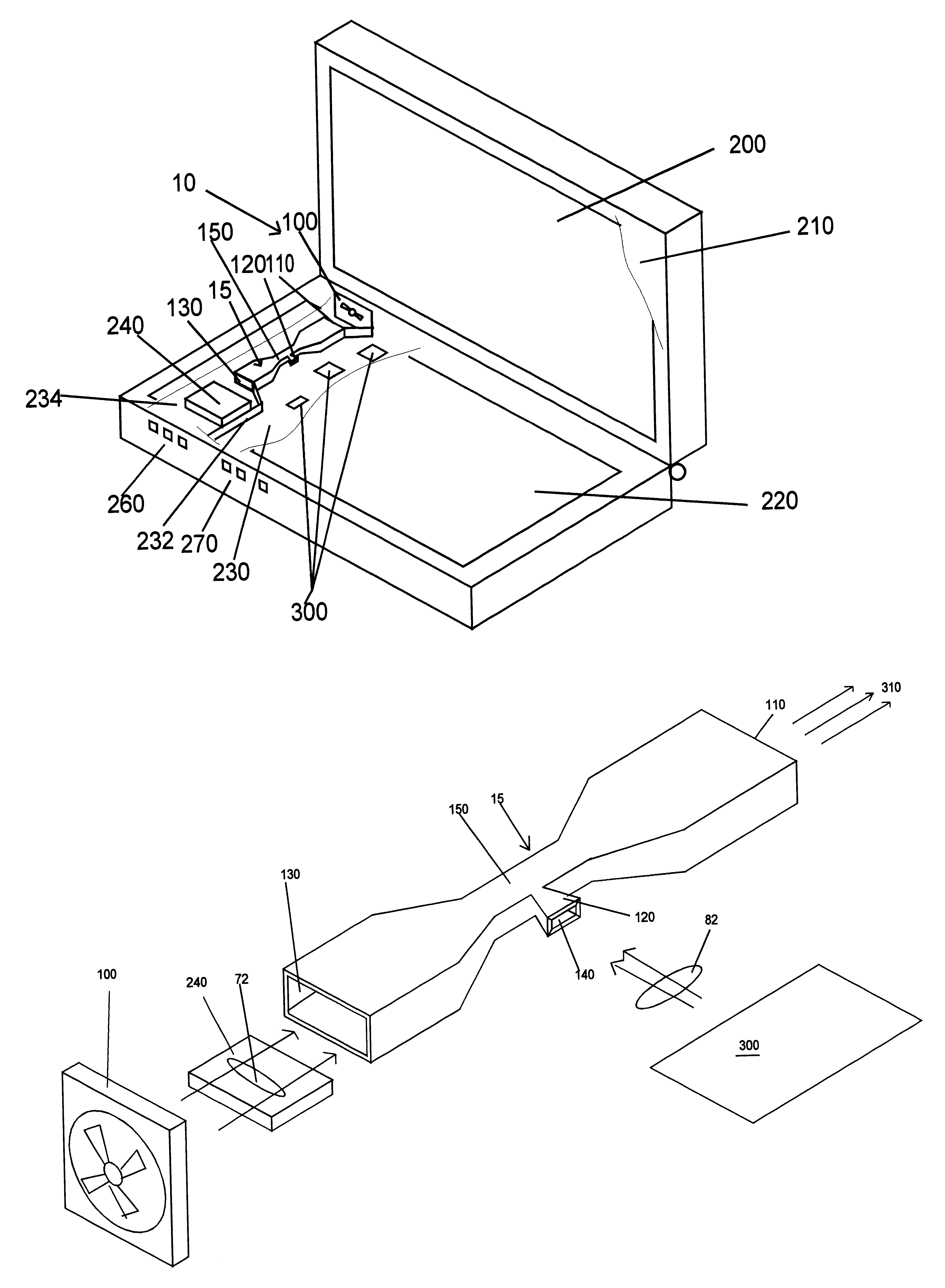 Apparatus to enhance cooling of electronic device