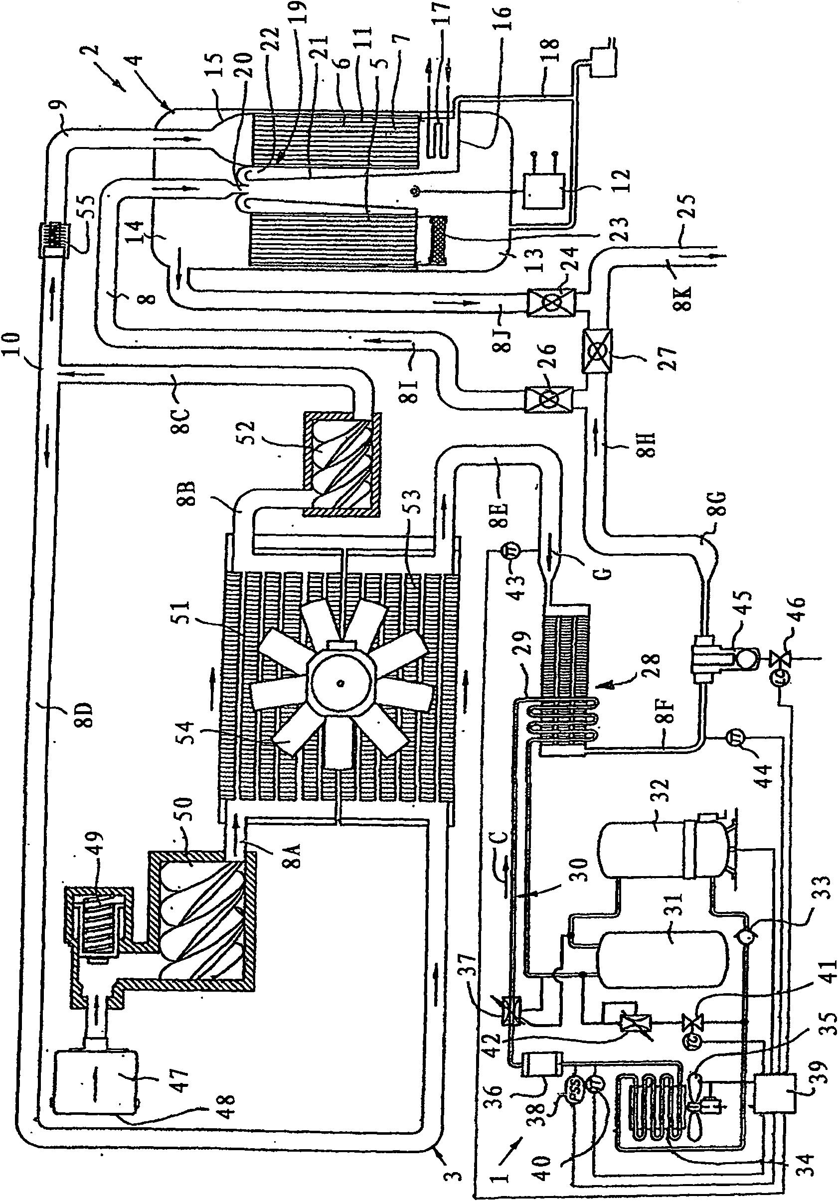 Gas drying device