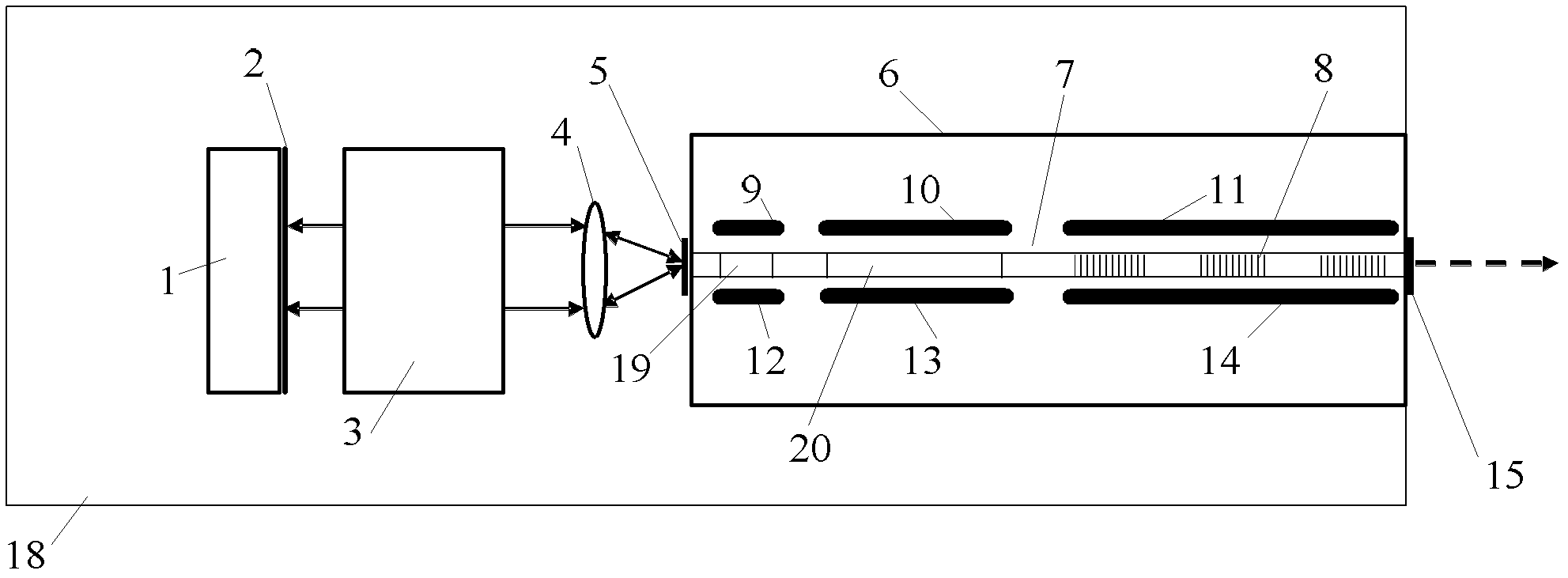 Distributed Bragg reflector (DBR)-based external cavity wavelength-tunable laser