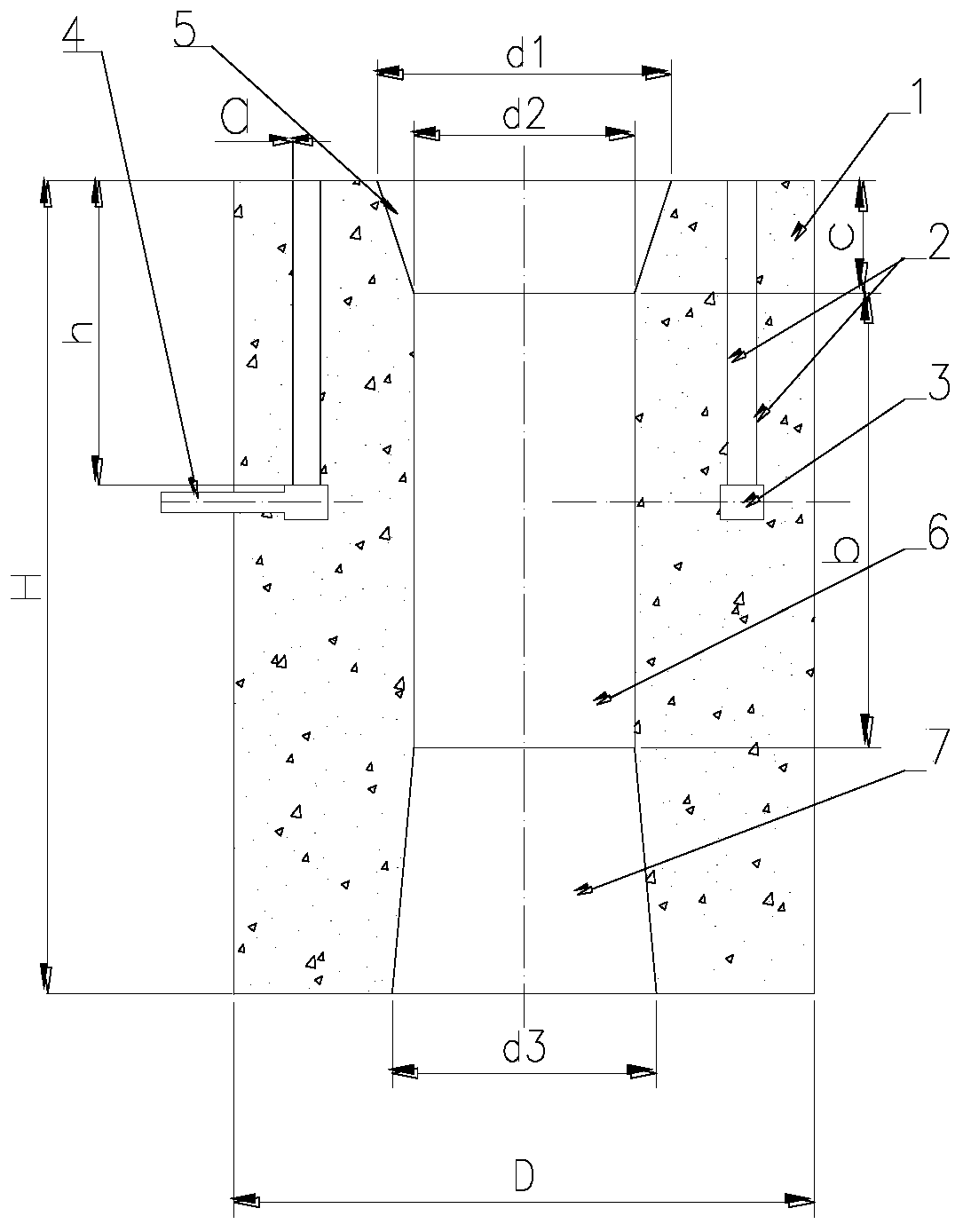 Steel ladle circumferential weld type ventilating water feeding opening seat block and argon blowing metallurgy method thereof