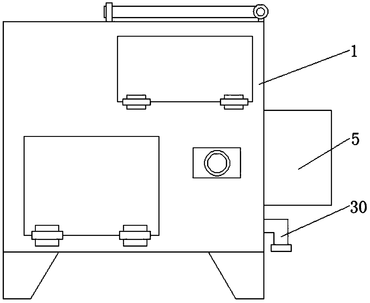 An environmental protection device with the function of collecting impurities