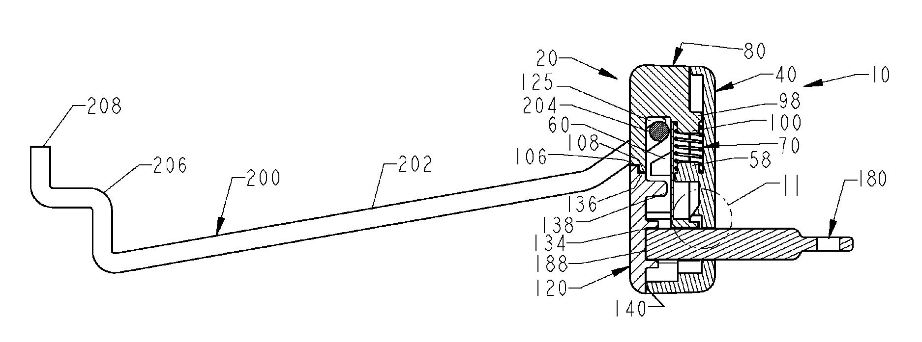 Circular lock assembly