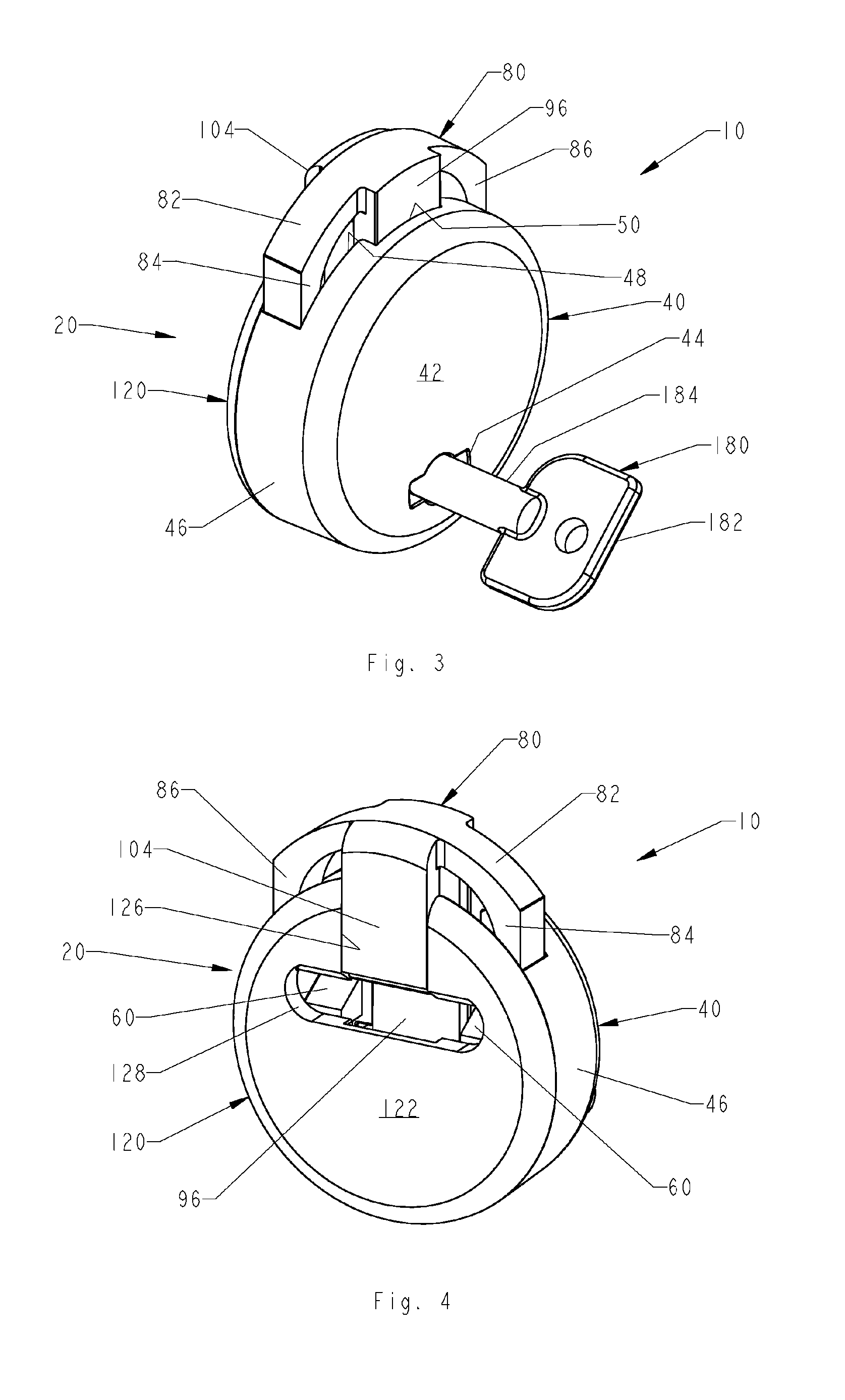 Circular lock assembly