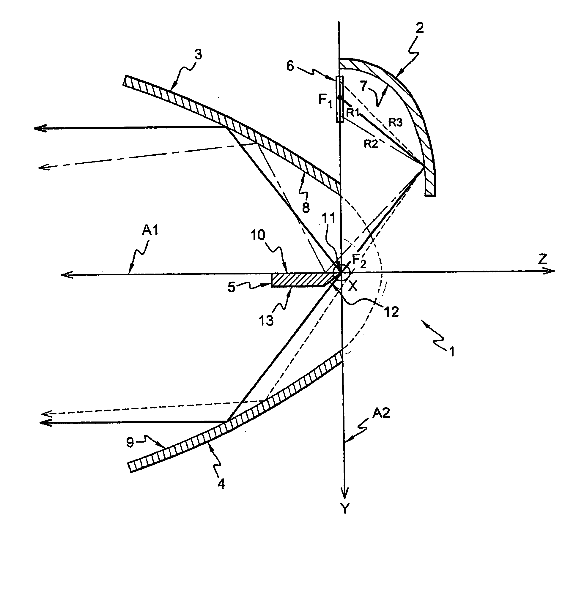 Lighting module for a vehicle headlight