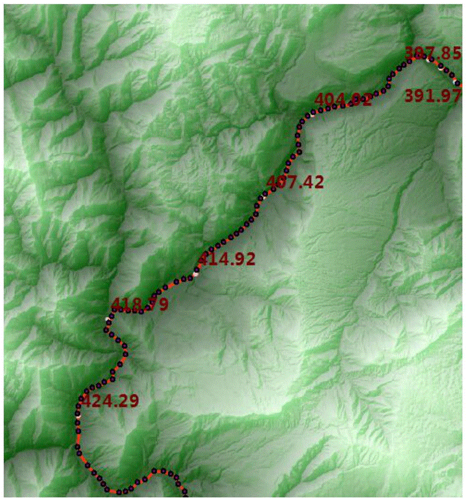 Riverway flood inundation simulation method based on water level monitoring data