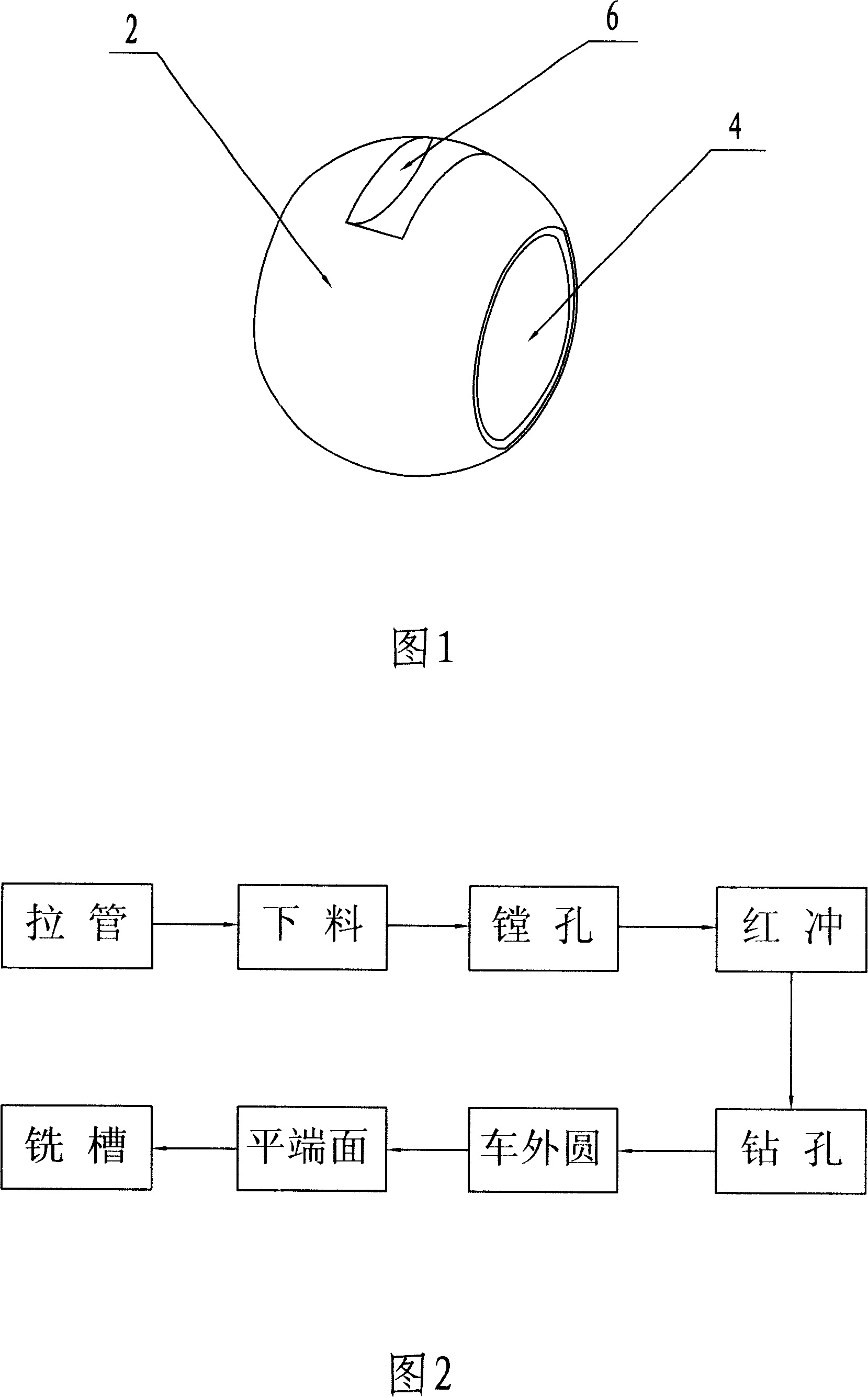 Ball valve core and fabrication technology thereof